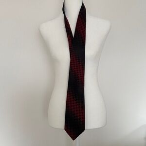 Elegant Red and Black Men's Tie